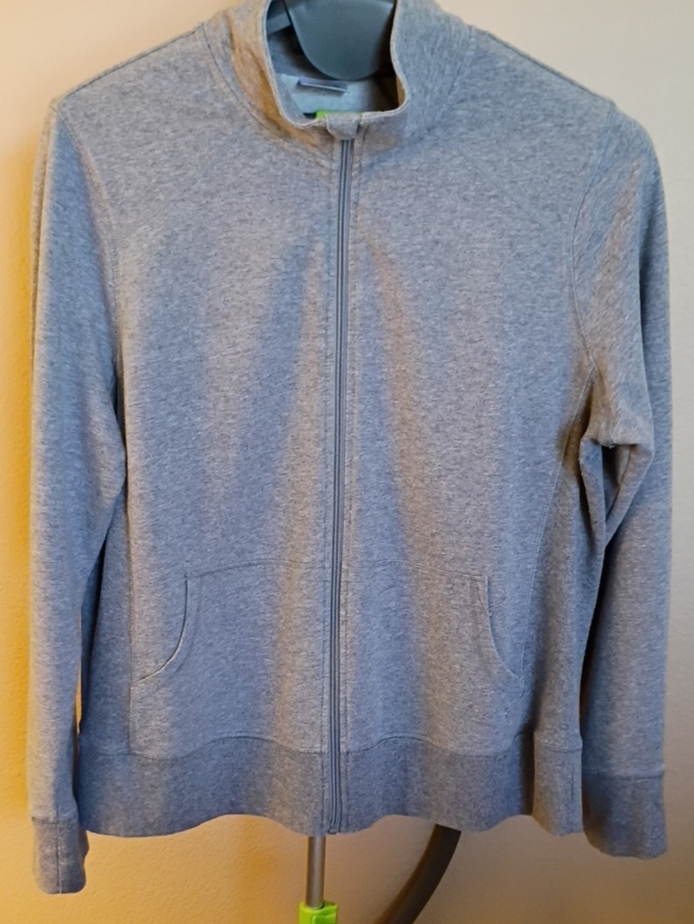 Danskin Light Gray Full-Zip Jacket Size XXL